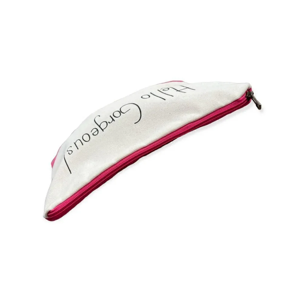 Fashion Cosmetic Storage Zipper Pink Cream Bag